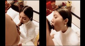 Mặc áo dài dâm mút chim khiêu gợi