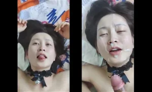 Gái đẹp xuất tinh ngập mặt